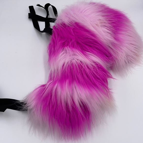 Disney Cheshire Cat Fluffy Fuzzy Tail Costume Cosplay Rave Concert